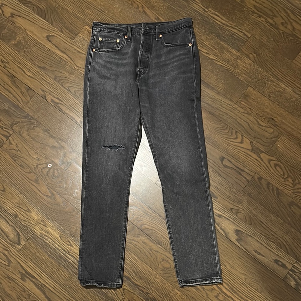 Levi's Dark Gray Slim Jeans high waist Sz 28